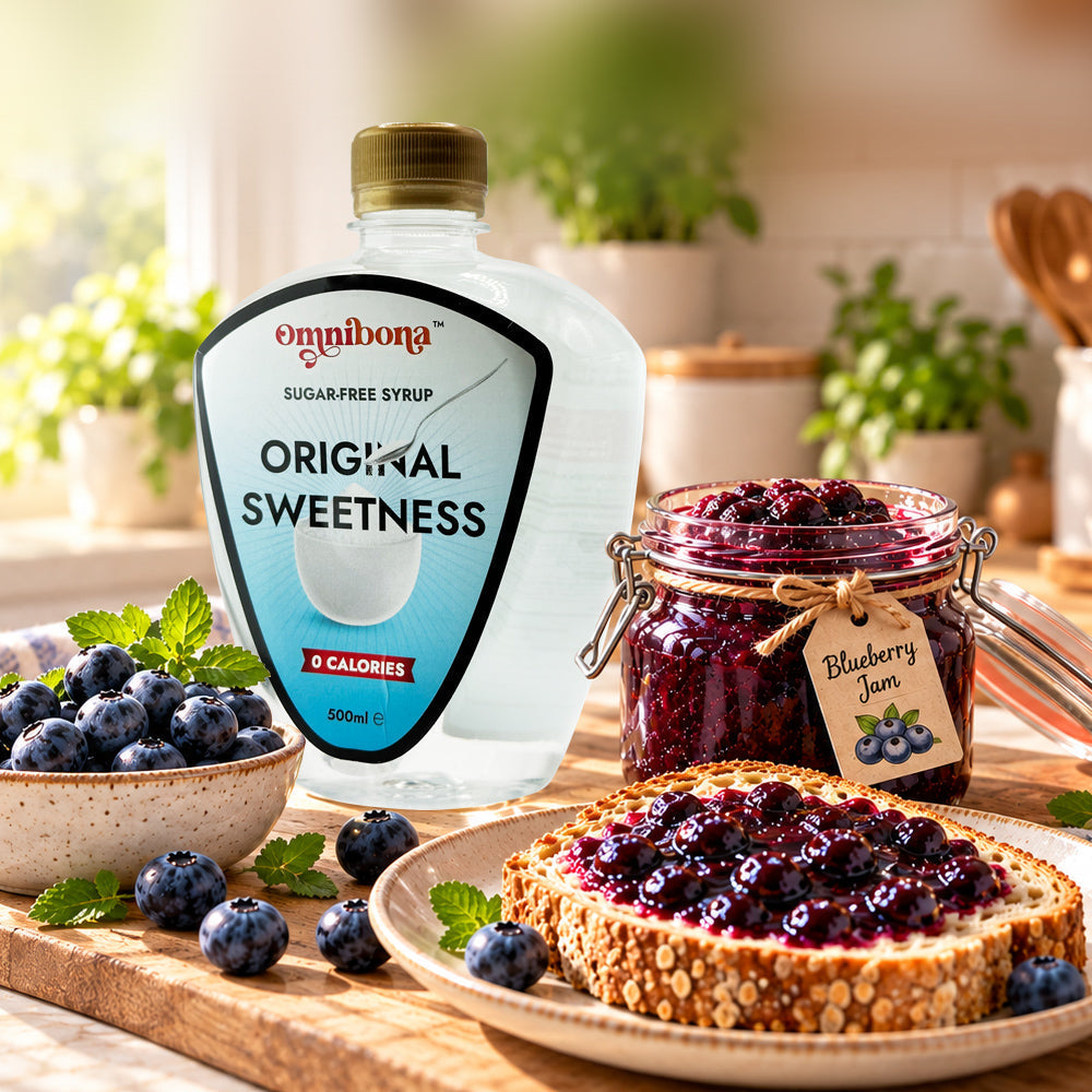 SUGAR-FREE BLUEBERRY JAM: Sweetly Simple & Bursting with Berries
