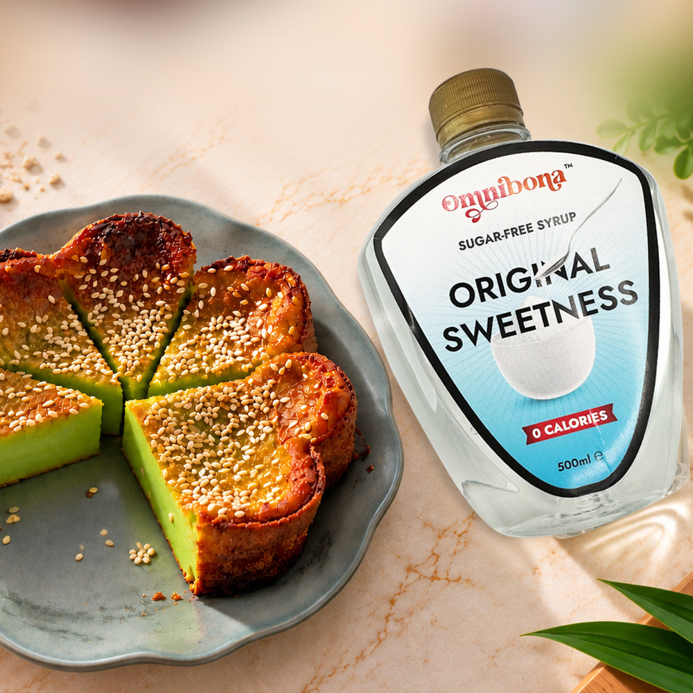 SUGAR-FREE KUIH BAKAR PANDAN: An Easy Air Fryer Recipe