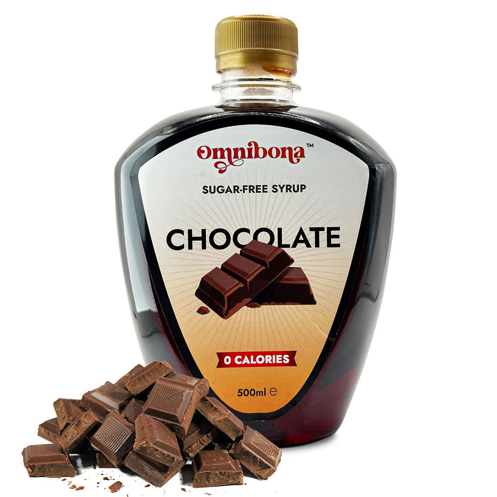 OmniBona's Sugar-Free, Zero Calories  Chocolate Syrup. It's Delicious!