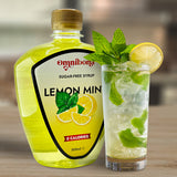 Sugar-Free Lemon Mint Syrup with non-alcoholic mojito