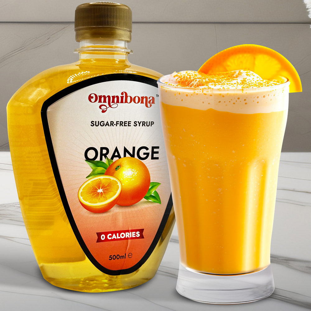 Sugar-Free Orange Syrup with Orange Milkshake